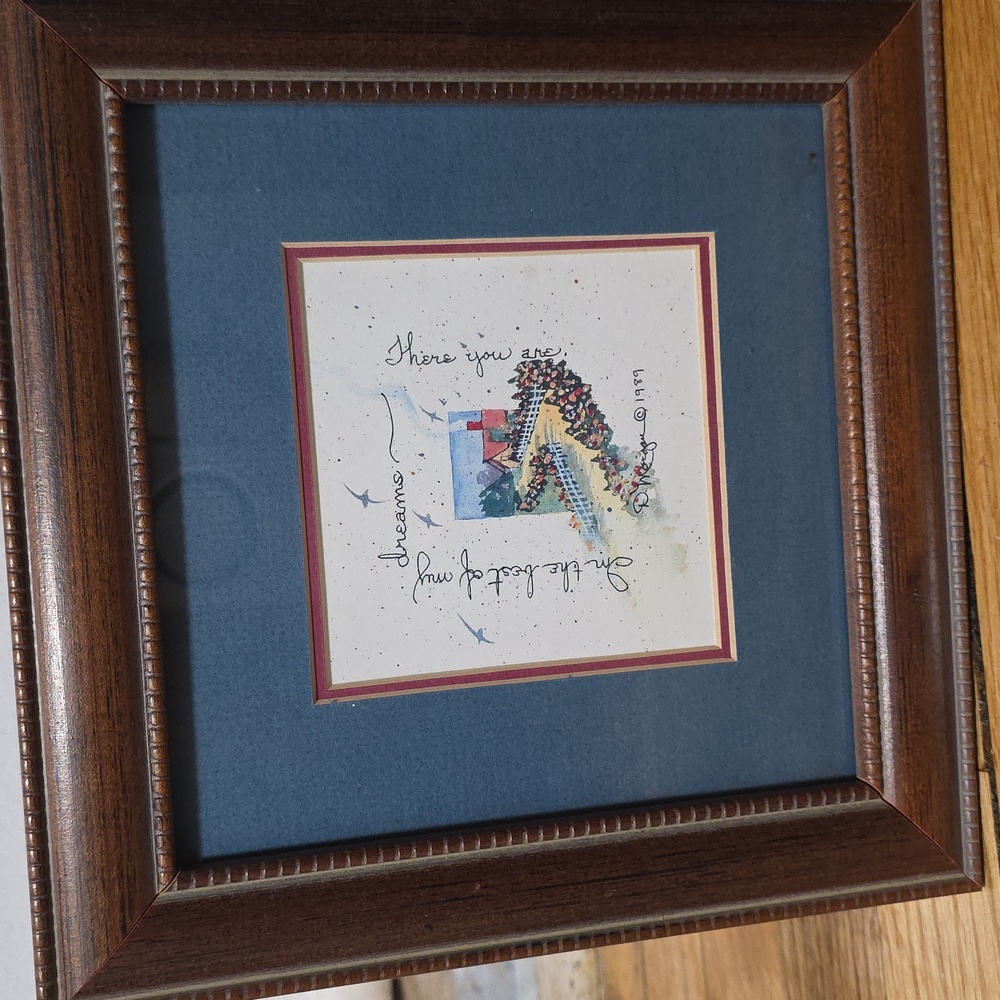 80s Infamous Dorris Morgan RARE ORIGINAL beautifully Matted And Framed  Item2037